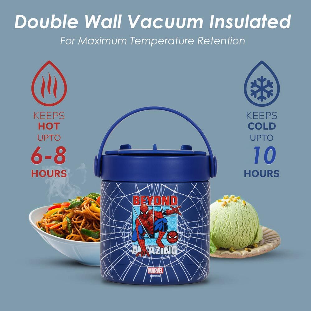 Eazy Kids - Marvel Beyond Amazing Spider-Man Insulated Food Jar - Blue - 350ml