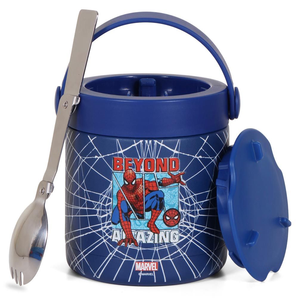 Eazy Kids - Marvel Beyond Amazing Spider-Man Insulated Food Jar - Blue - 350ml