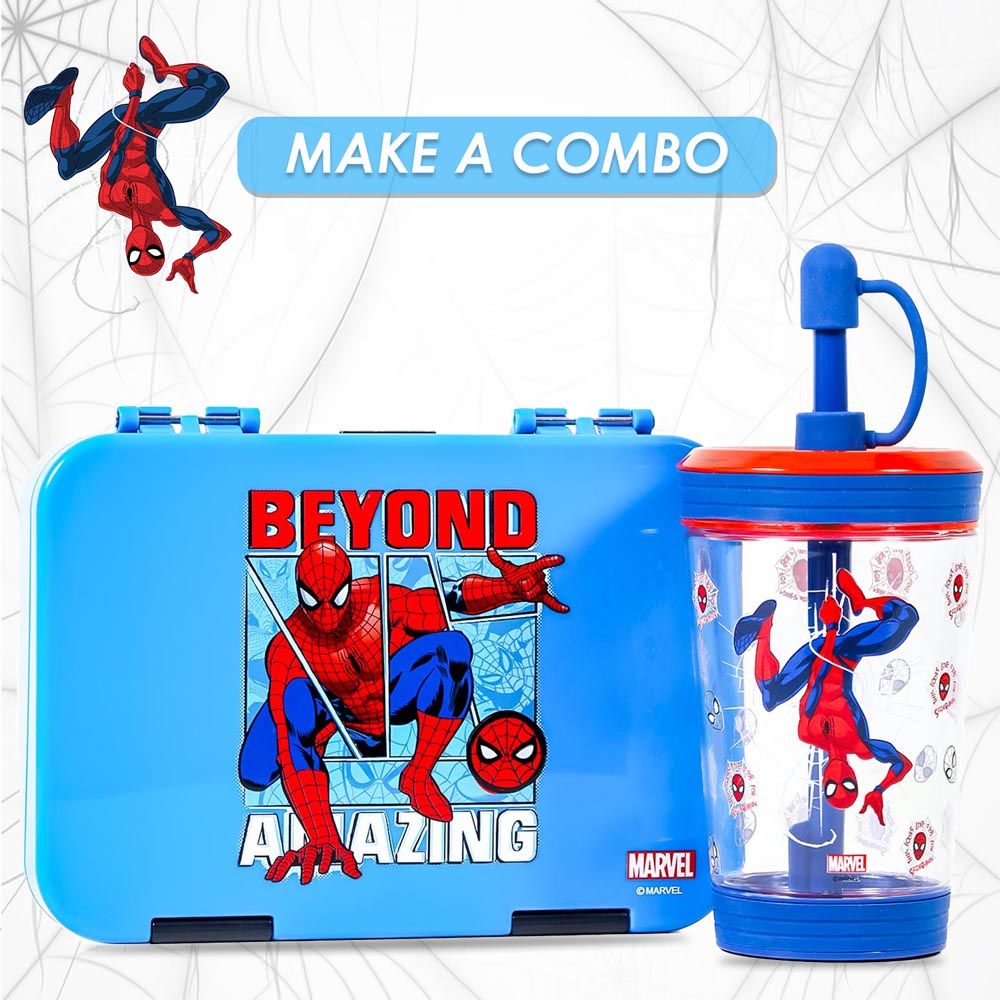 Eazy Kids - Marvel Beyond Amazing Spiderman Water Bottle - Blue - 480ml