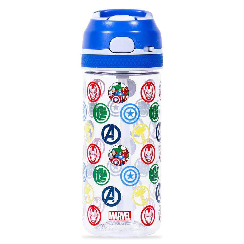 Eazy Kids - Marvel Avengers Tritan Water Bottle - Blue - 420ml