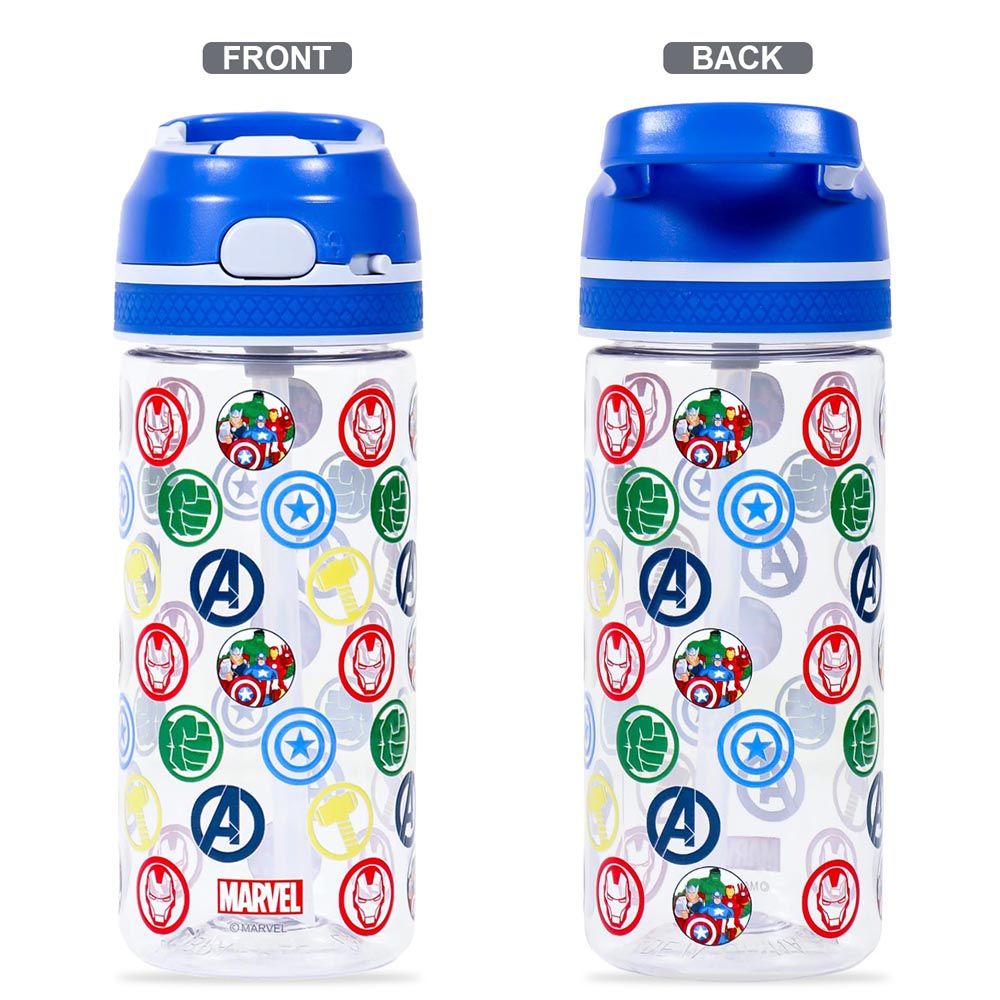 Eazy Kids - Marvel Avengers Tritan Water Bottle - Blue - 420ml