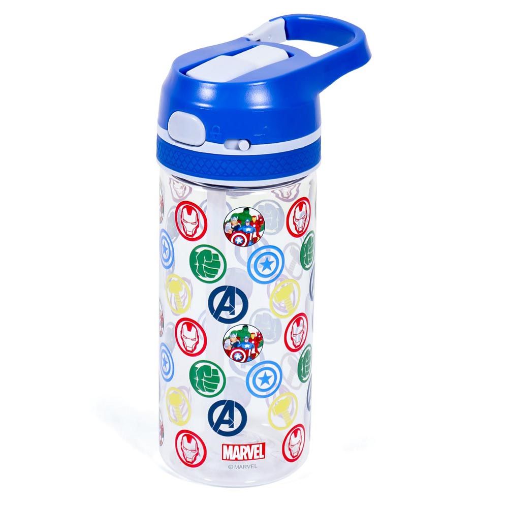 Eazy Kids - Marvel Avengers Tritan Water Bottle - Blue - 420ml