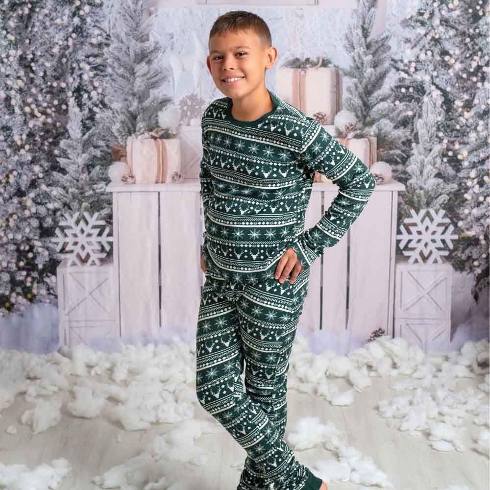 Eleonora Baby Wear - 2pc-Set - Men Christmas Pjs - Forest Biome