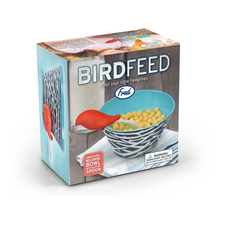 Fred Bird Feed - Bowl And Spoon