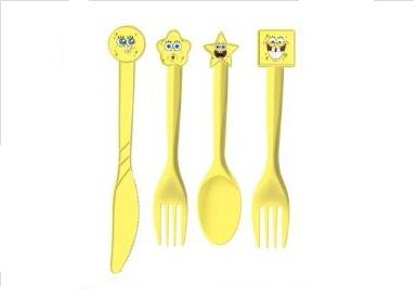 Fork 10 Pcs Set - Sponge Bob Yellow