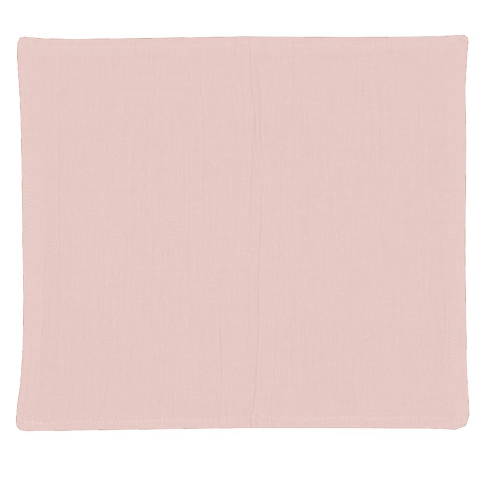 Me - Crinkle Muslin Organic Burp Towel - Blush - 2 Pcs