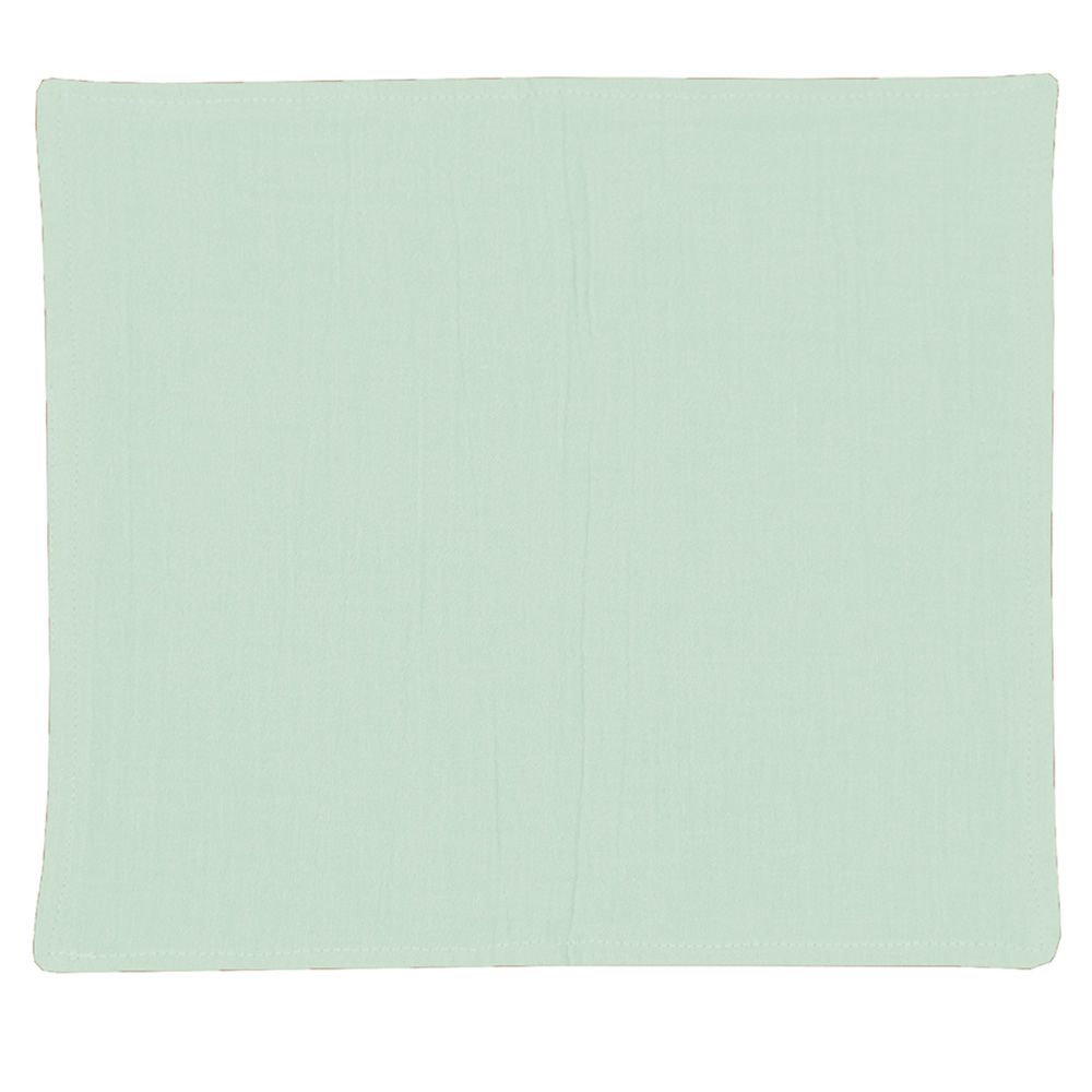 Me - Crinkle Muslin Organic Burp Towel - Sage - 2 Pcs