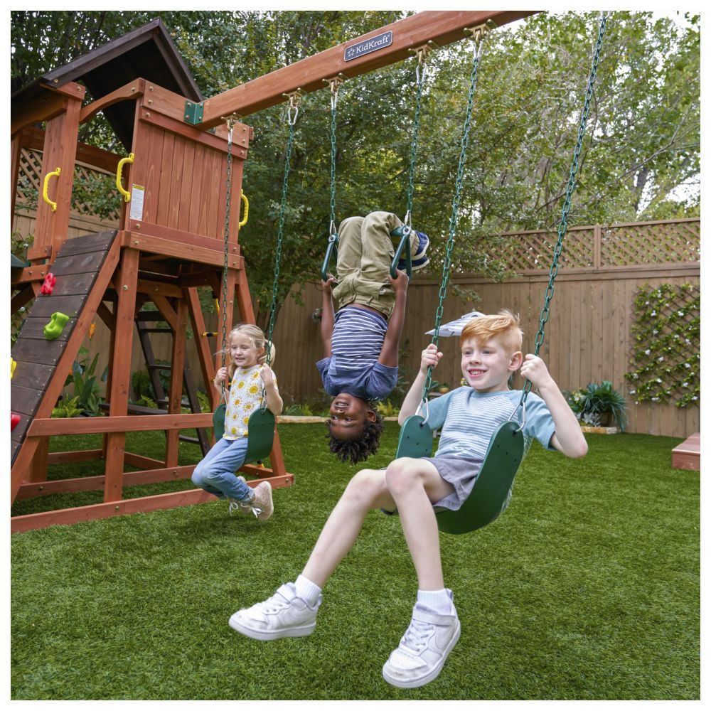 Kidkraft - Raptor Trail Wooden Swing Set