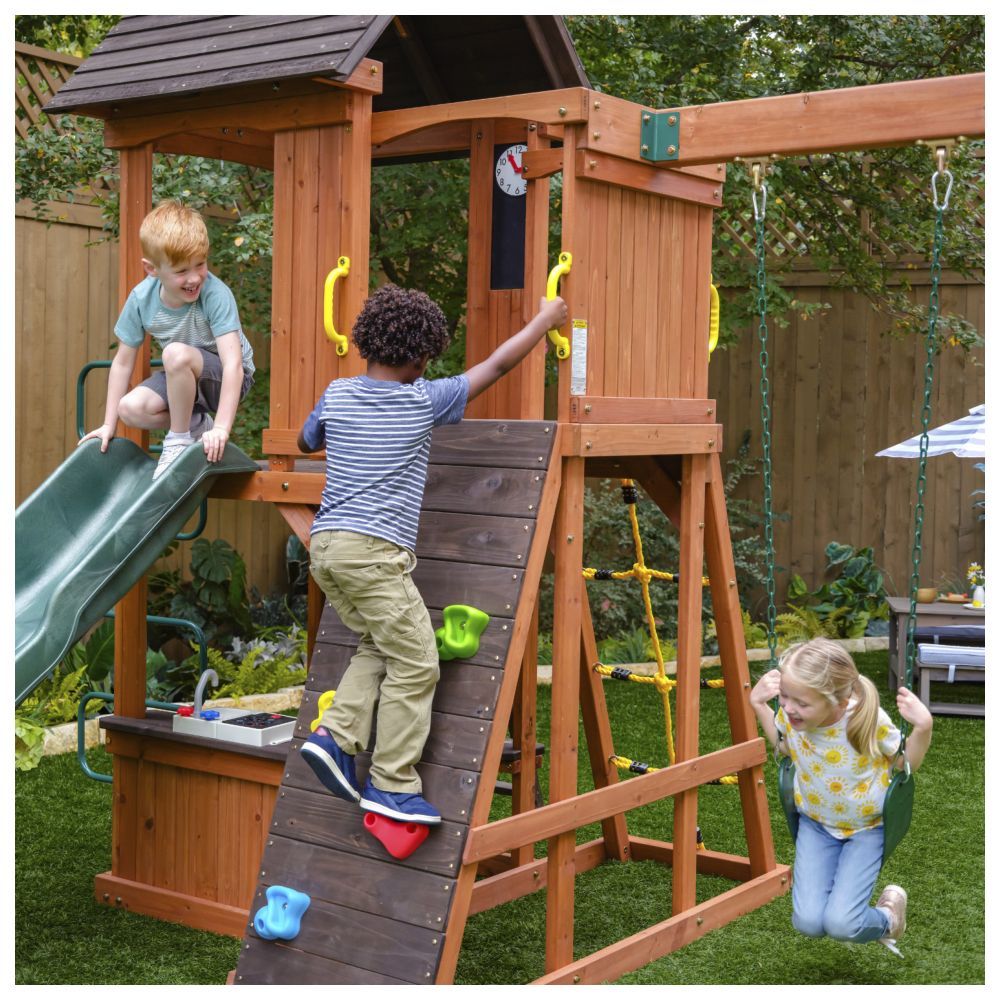 Kidkraft - Raptor Trail Wooden Swing Set