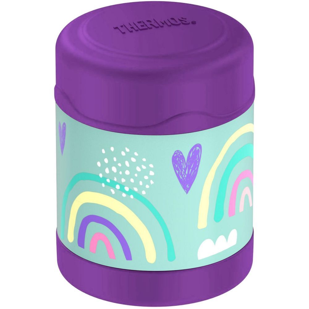 Thermos - Kids Funtainer Stainless Steel Food Jar - Rainbows - 290 ml