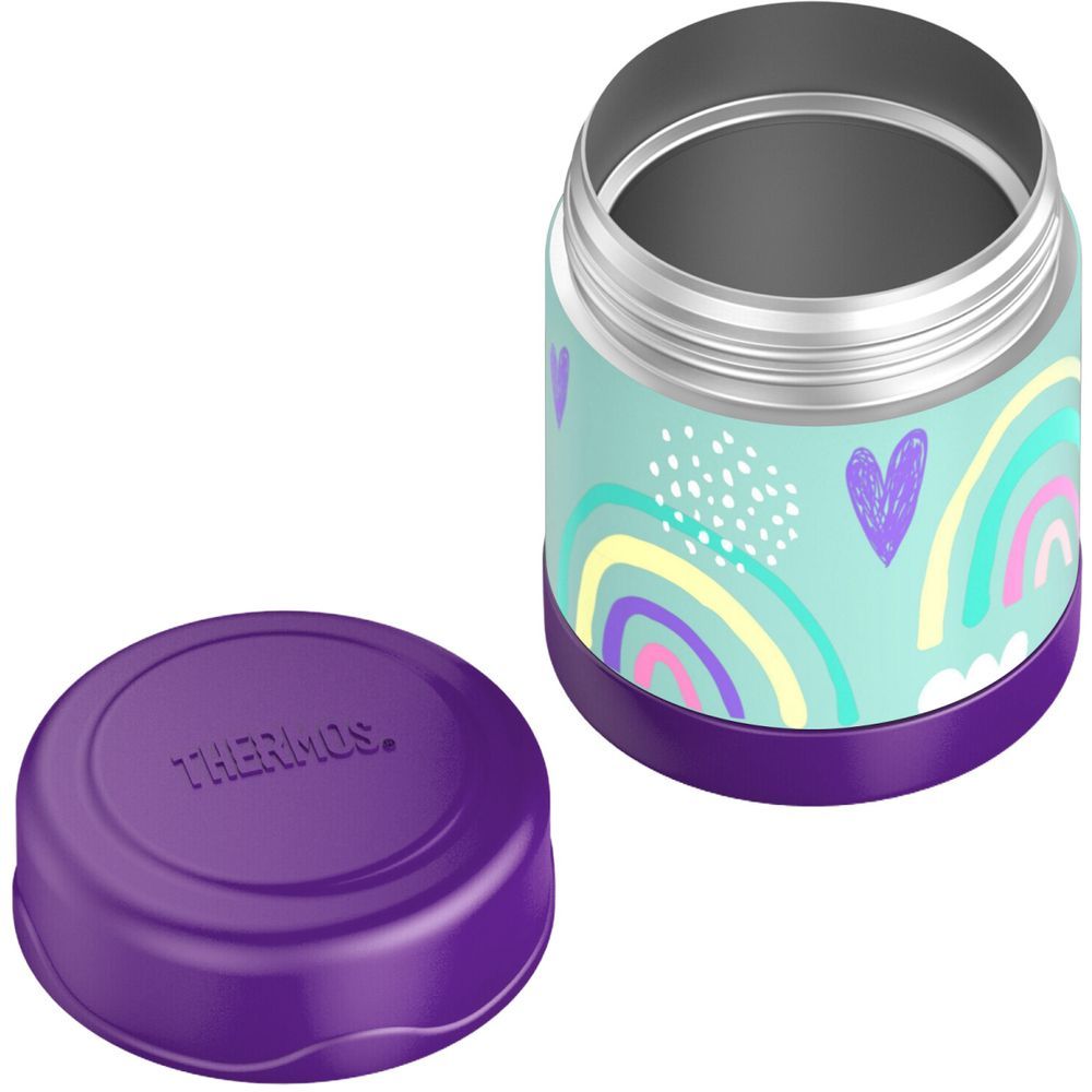 Thermos - Kids Funtainer Stainless Steel Food Jar - Rainbows - 290 ml