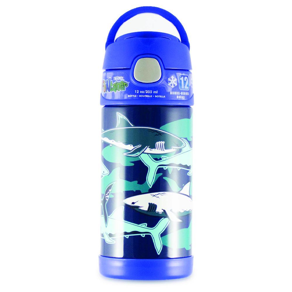 Thermos - Stainless Steel Vaccum Insulated Bottle - Sharks - 355 ml