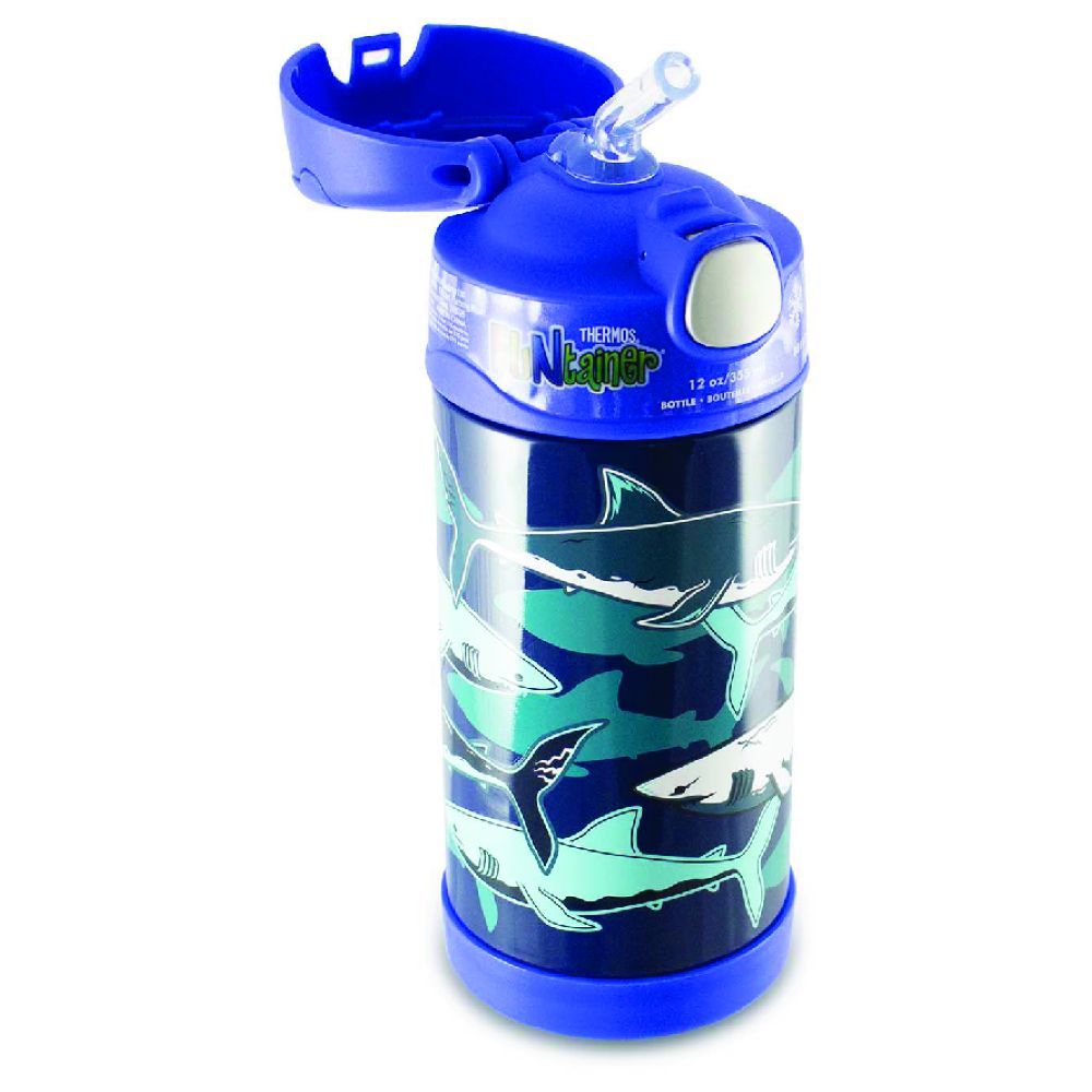 Thermos - Stainless Steel Vaccum Insulated Bottle - Sharks - 355 ml