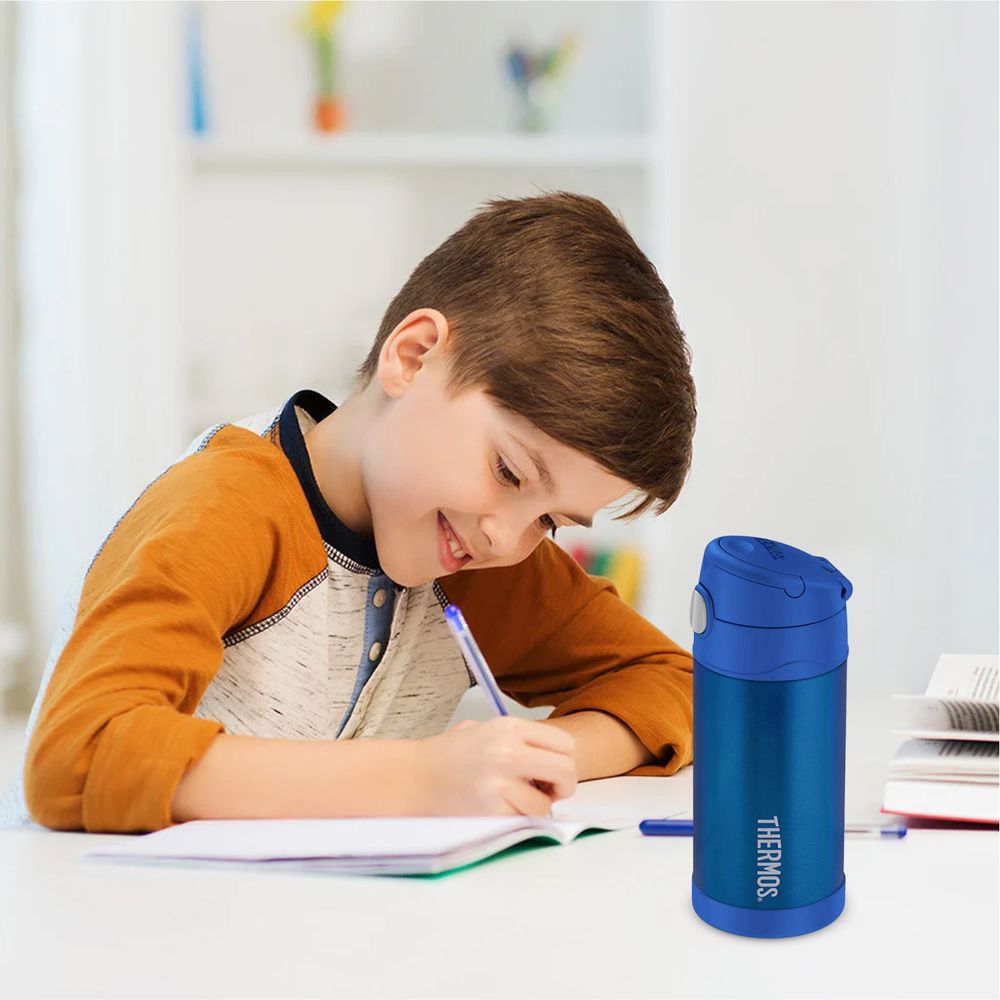 Thermos - Kids Funtainer Stainless Steel Bottle - Blue - 355 ml