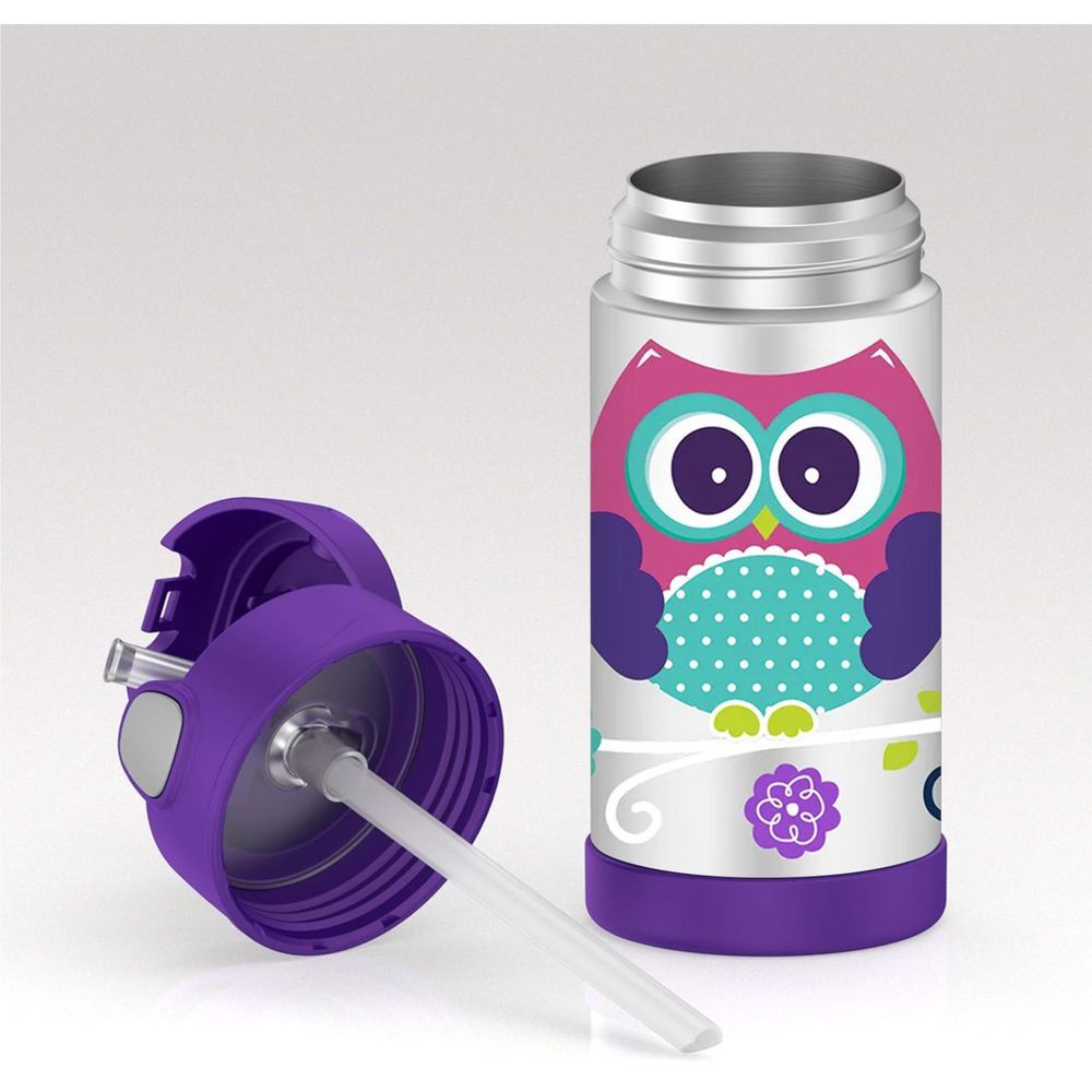 Thermos - Kids Funtainer Stainless Steel Bottle - Owls - 355 ml