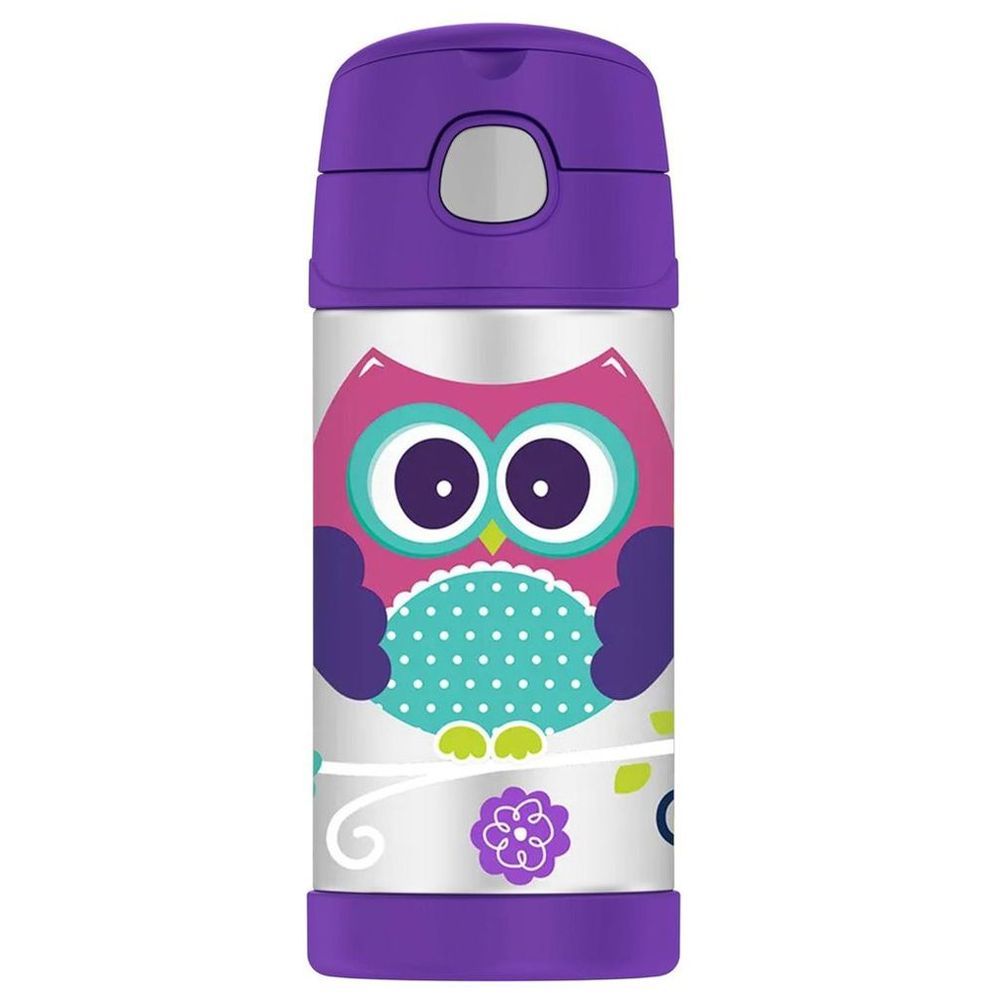 Thermos - Kids Funtainer Stainless Steel Bottle - Owls - 355 ml