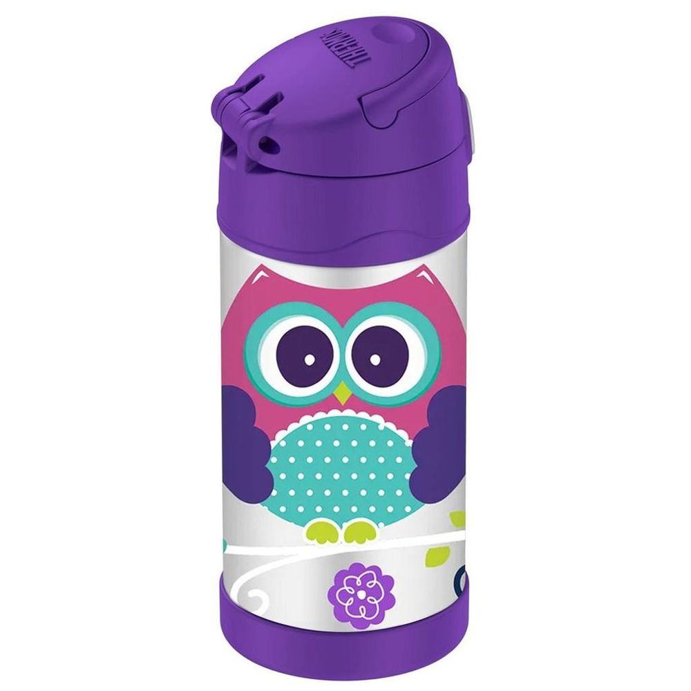 Thermos - Kids Funtainer Stainless Steel Bottle - Owls - 355 ml