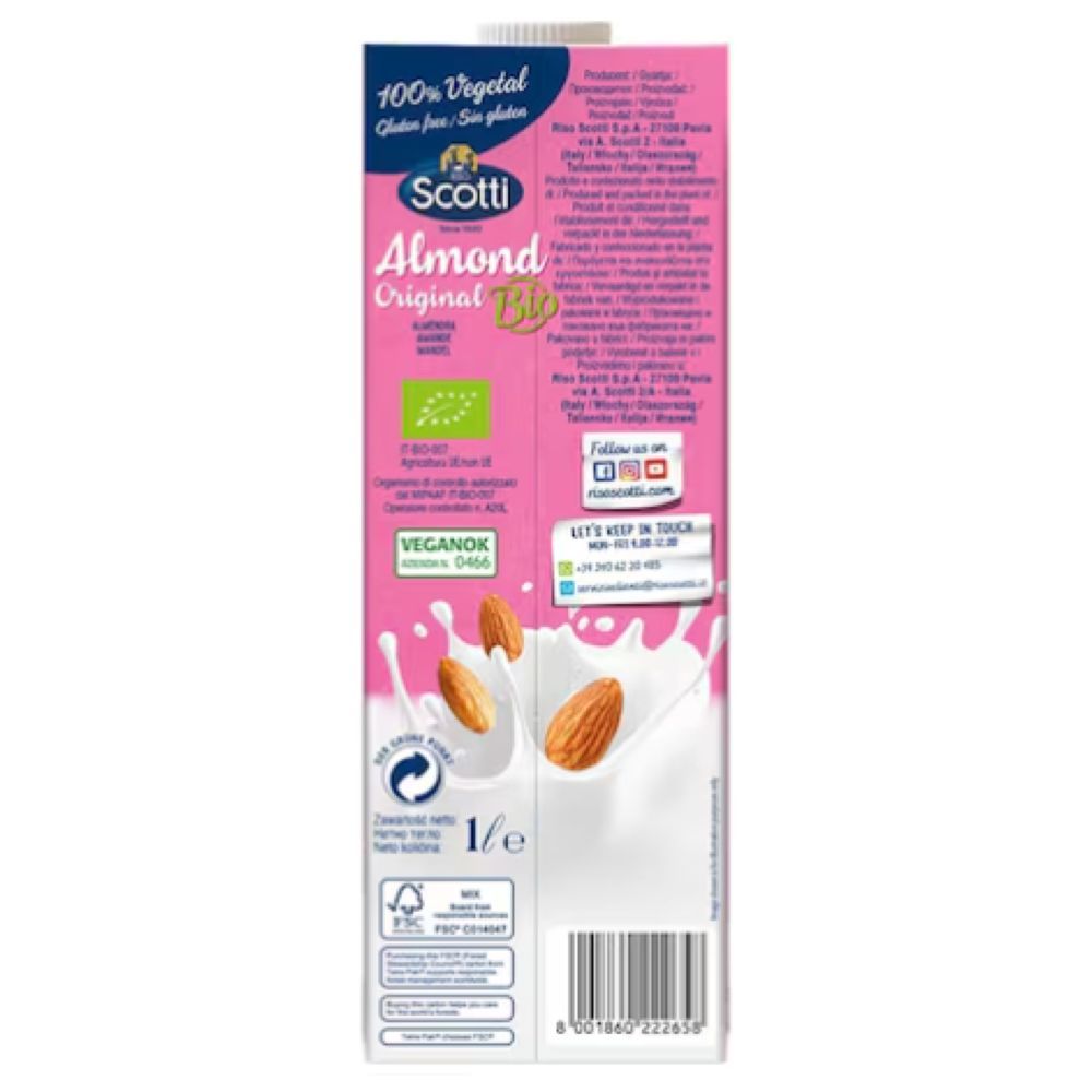 Riso Scotti - Barista Almond Milk Drink - 1 L