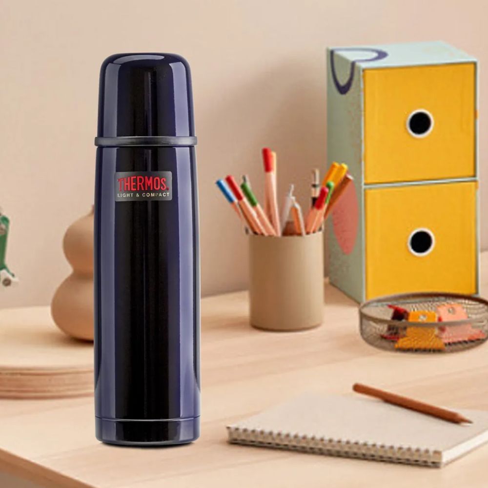 Thermos - Vacuum Insulated Thermal Flask - Midnight Blue - 1000 ml