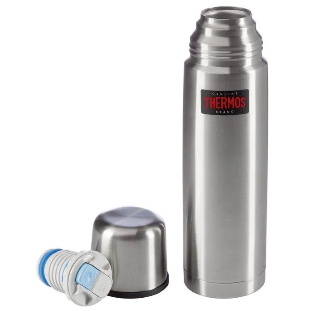 Thermos - Vacuum Insulated Thermal Flask - Silver - 1000 ml