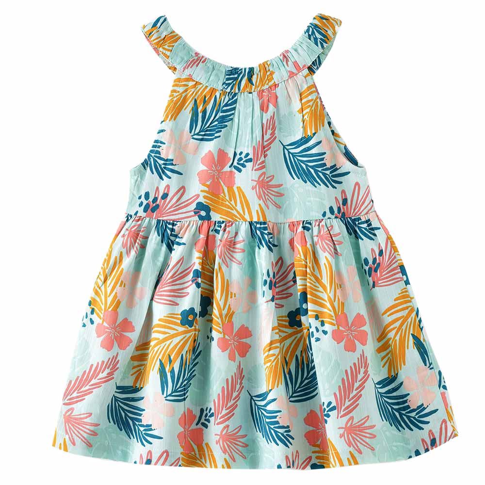 Jelliene - Sunny Sprout Girls Flowy Viscose Dress