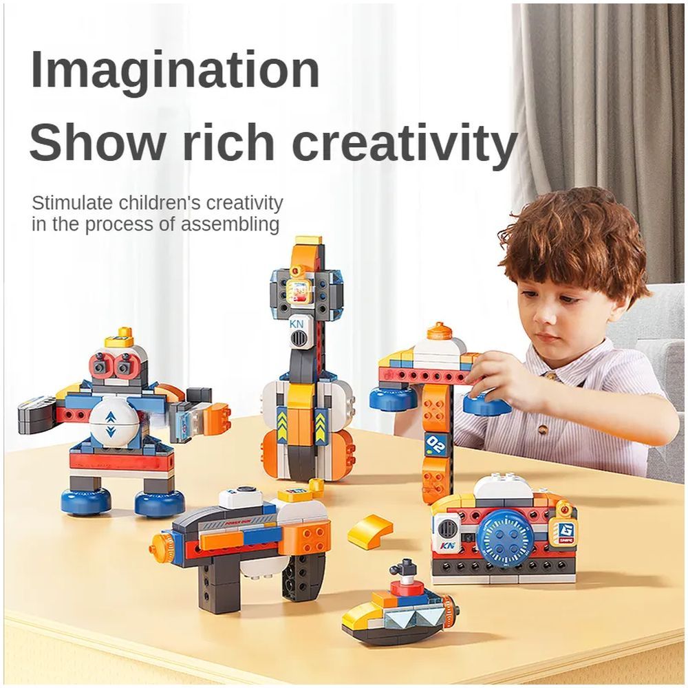 Feelo - 7-In-1 Stem Gun Building Blocks - 117 Pcs