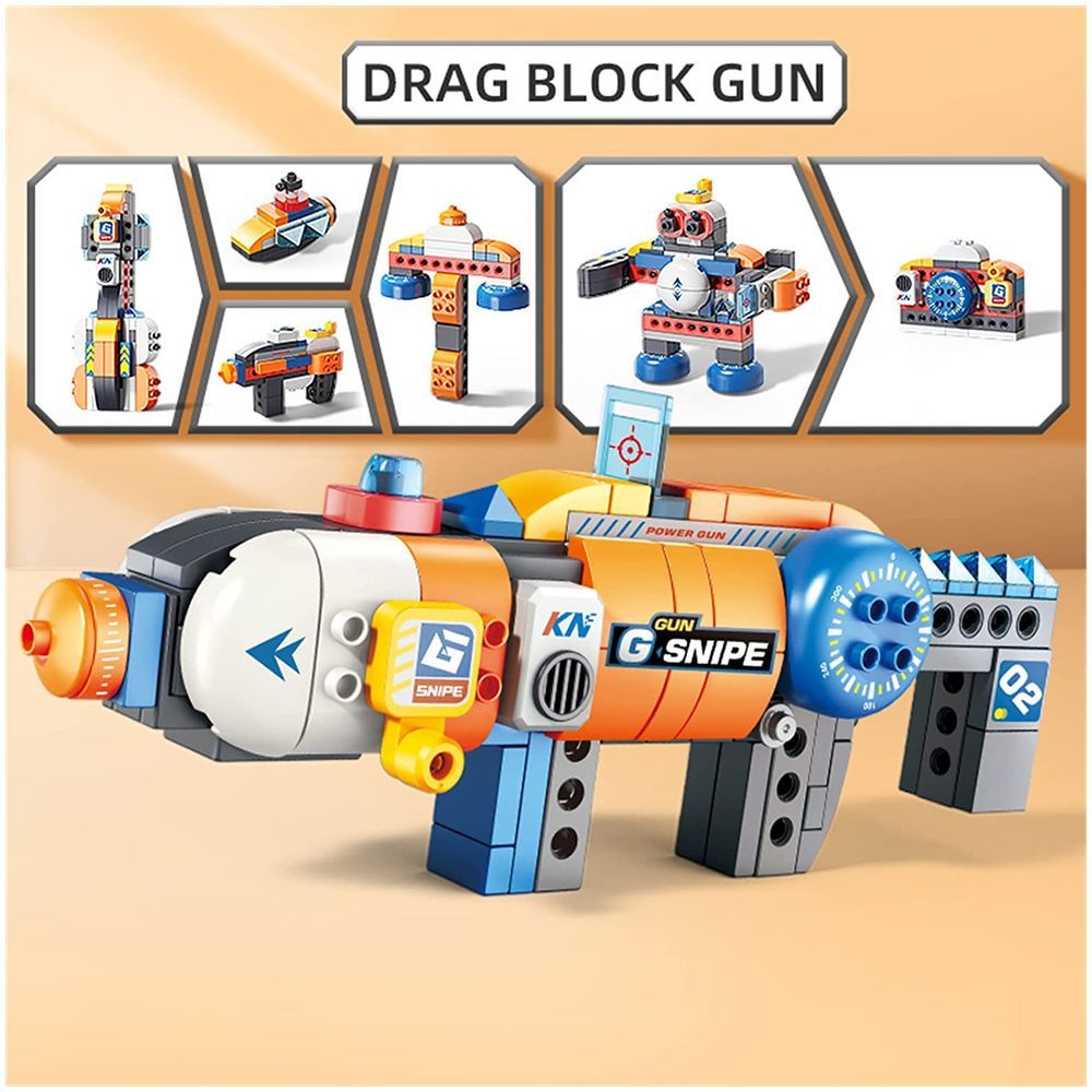 Feelo - 7-In-1 Stem Gun Building Blocks - 117 Pcs