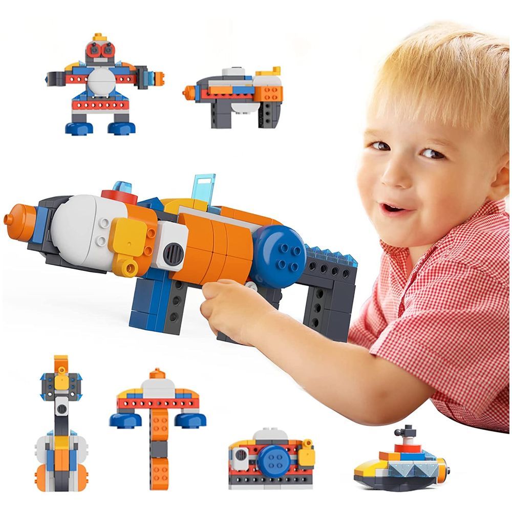 Feelo - 7-In-1 Stem Gun Building Blocks - 117 Pcs