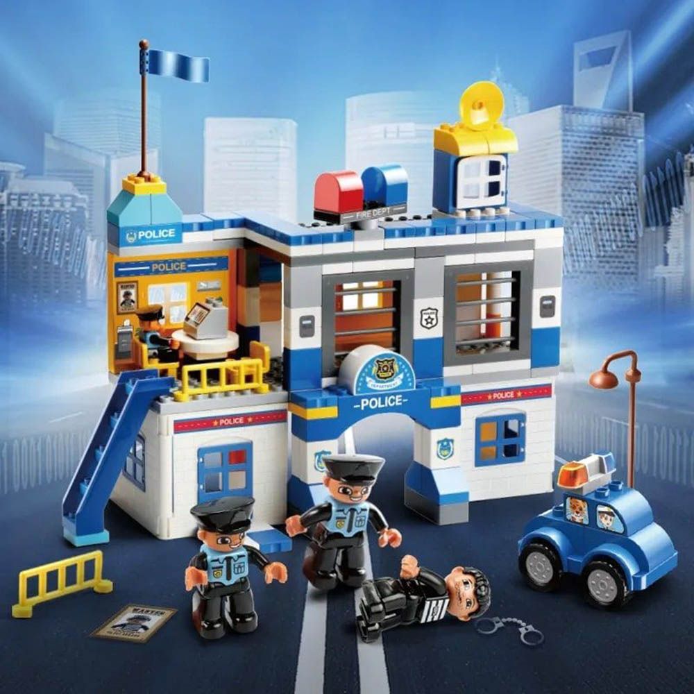 Feelo - Police Station Building Blocks Set - 167 Pcs