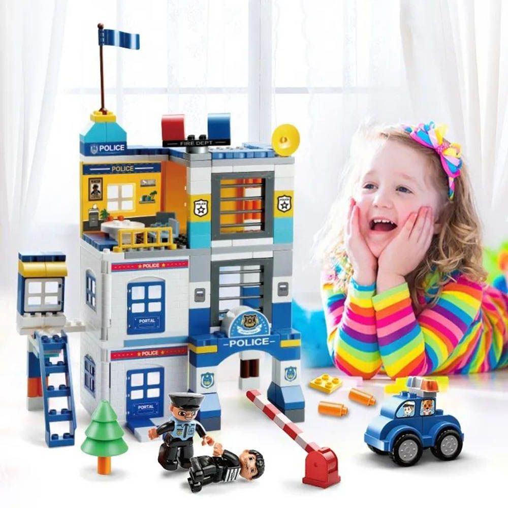 Feelo - Police Station Building Blocks Set - 167 Pcs