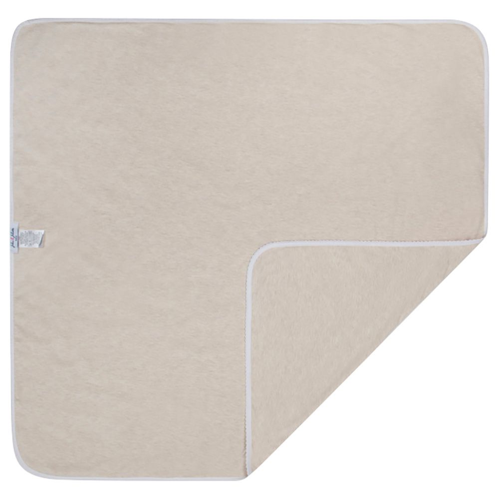 Jules & Juliette - Flighty Embroidered Baby Blanket - Beige