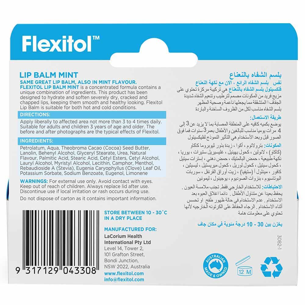 Flexitol - Lip Balm - 10 g - Mint