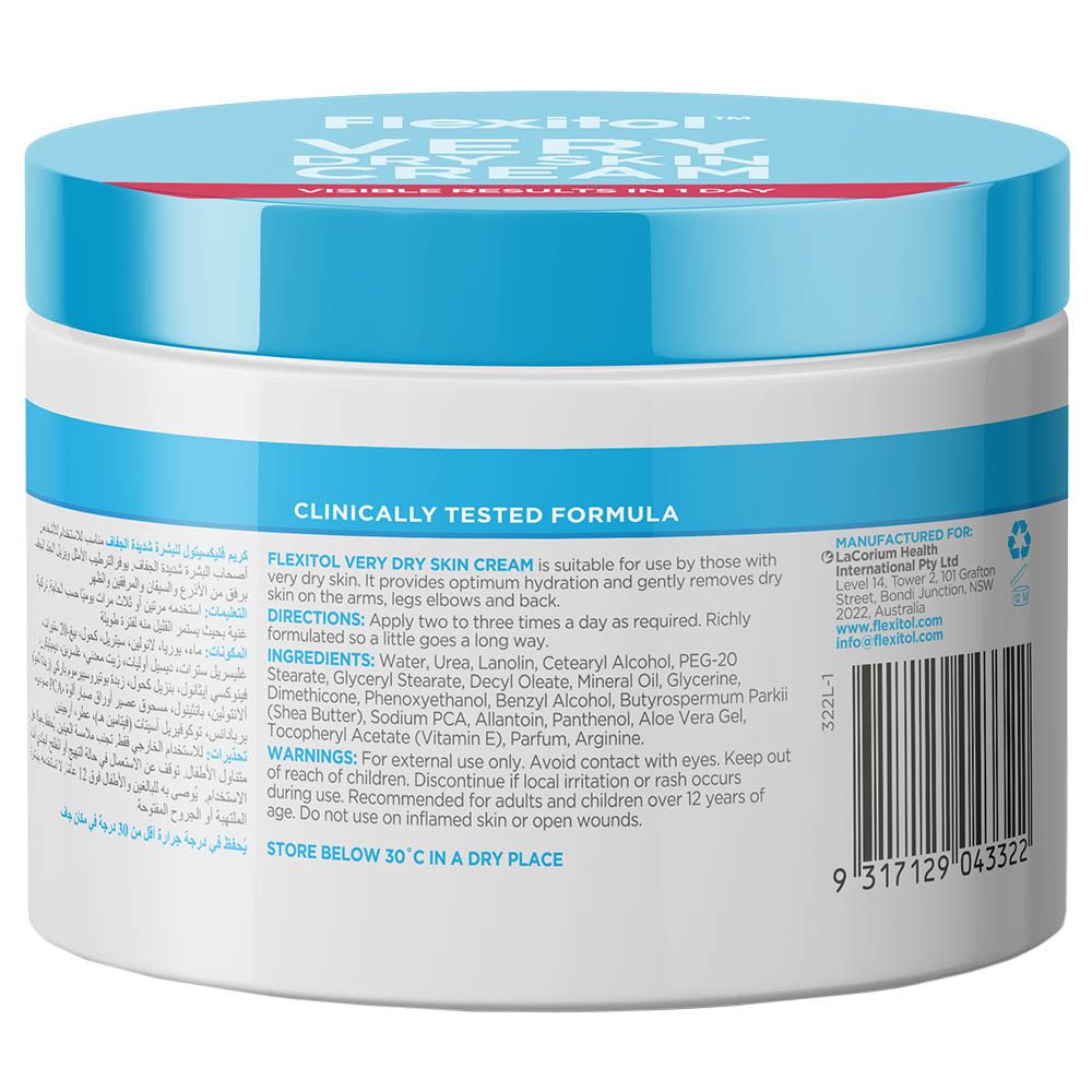 Flexitol - Very Dry Skin Cream In Large Tub - 250 g