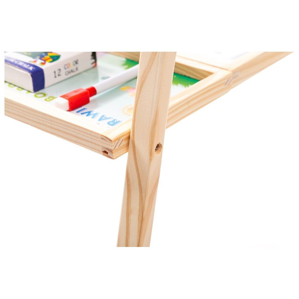 Factory Price - Magnetic Wooden Easel Board w/ Accessories & Abacus