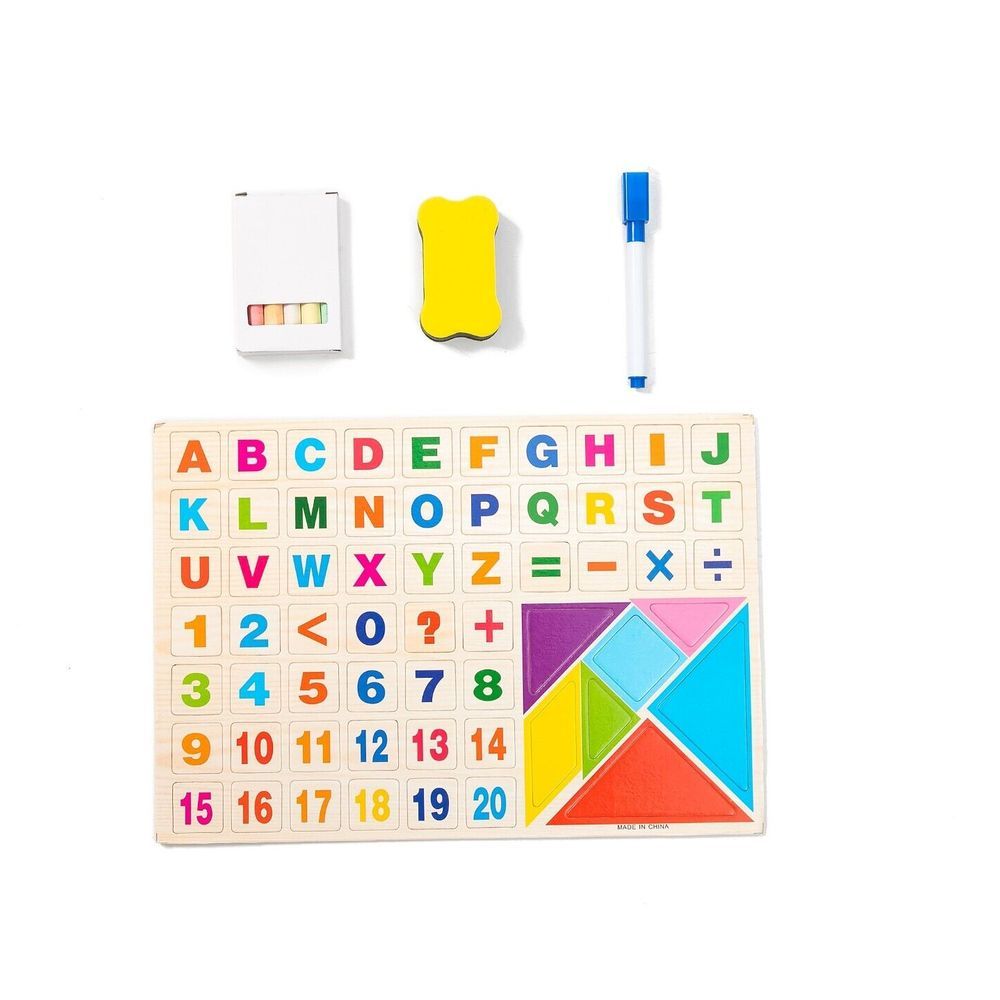 Factory Price - Magnetic Wooden Easel Board w/ Accessories & Abacus