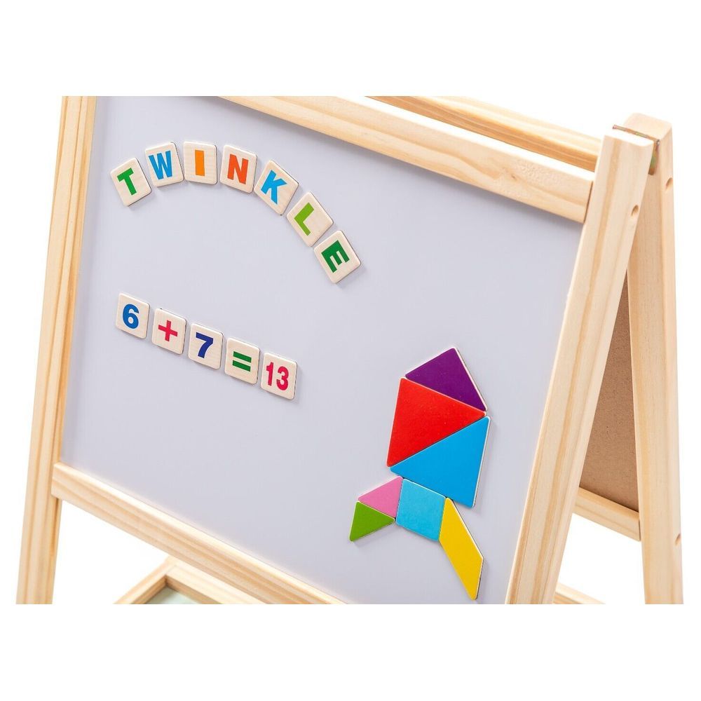 Factory Price - Magnetic Wooden Easel Board w/ Accessories & Abacus