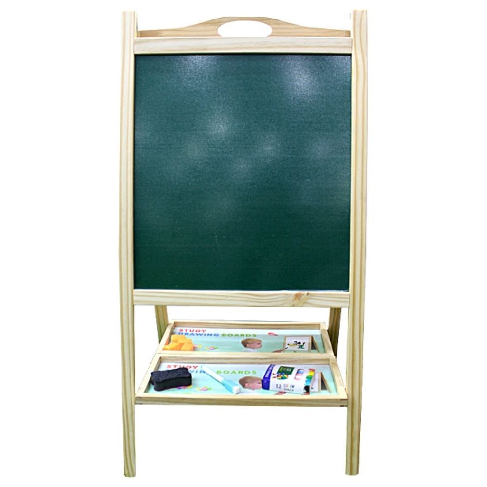 Factory Price - Double Sided Wooden Easel Board w/ Accessories