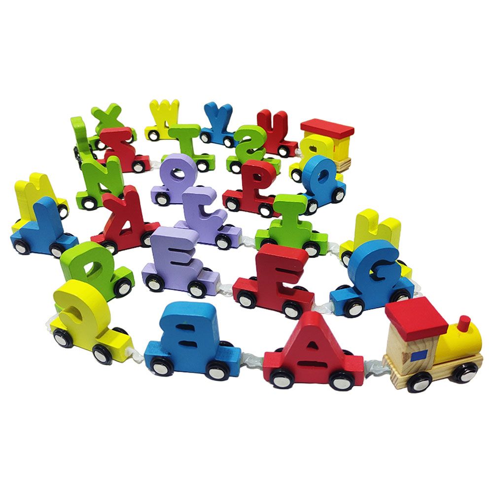 Factory Price - Wooden Alphabet Train Set - 28pcs