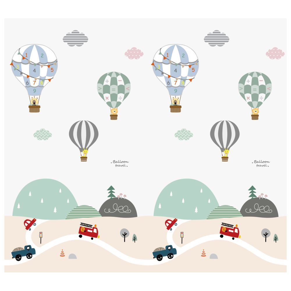 Little Angel - Baby Foldable & Reversible Playmat - Balloons