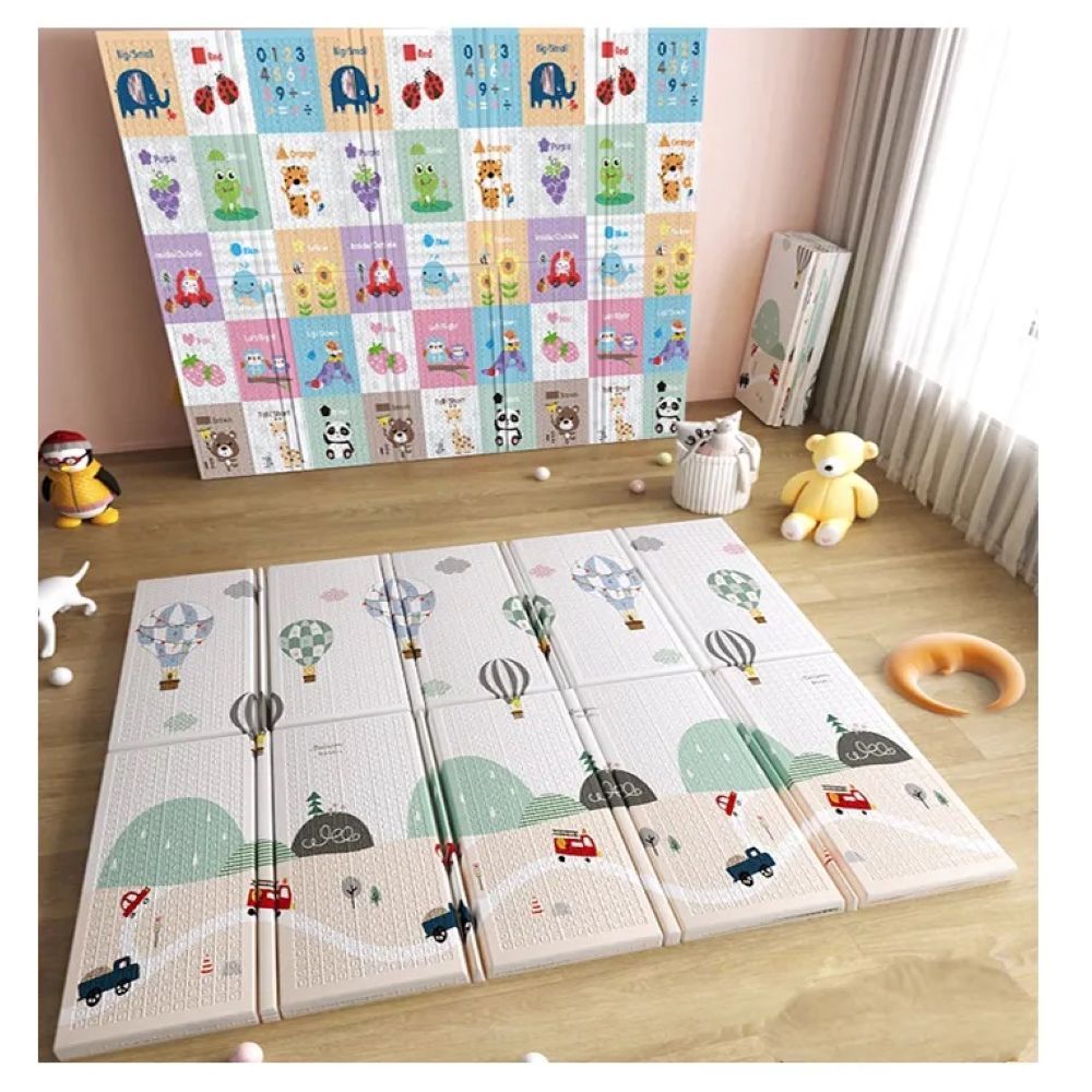 Little Angel - Baby Foldable & Reversible Playmat - Balloons