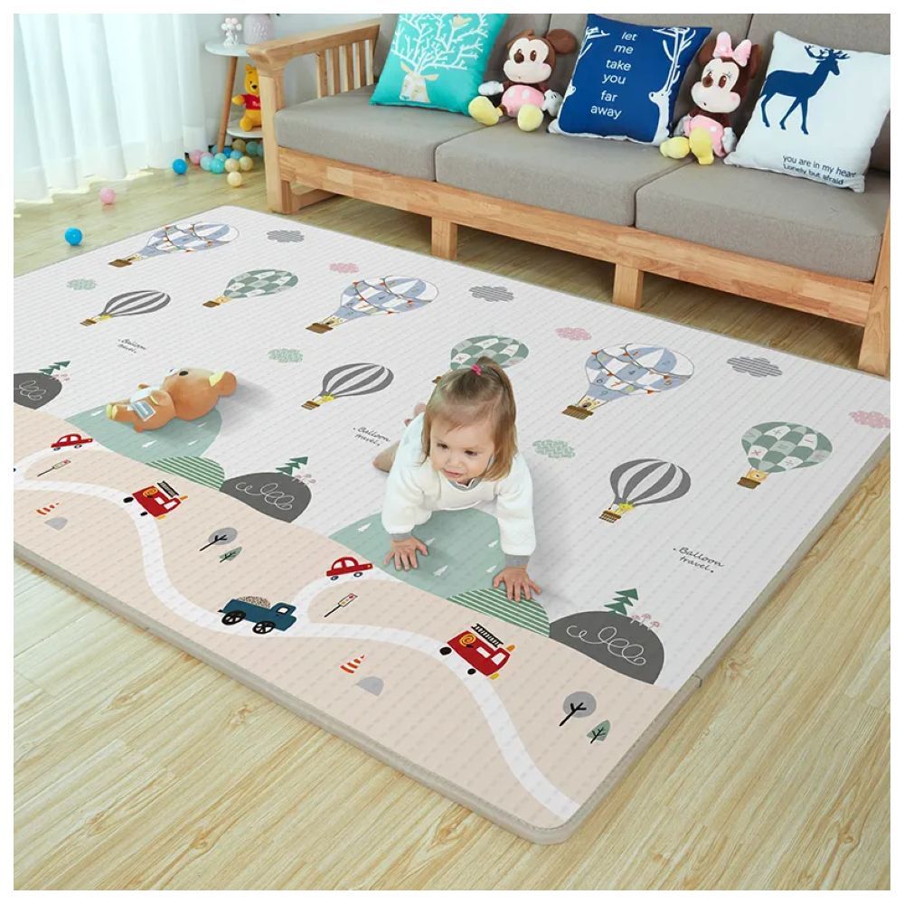 Little Angel - Baby Foldable & Reversible Playmat - Balloons