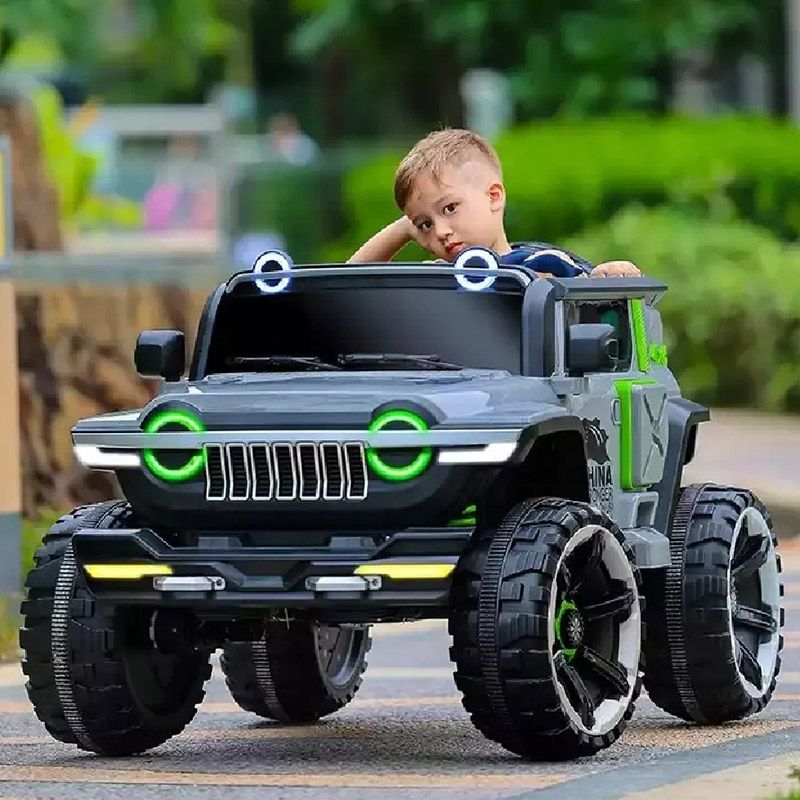 Factual Toys - Kids Ride-On Super Jeep - 12V - Grey