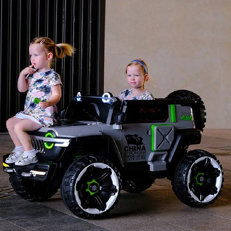 Factual Toys - Kids Ride-On Super Jeep - 12V - Grey