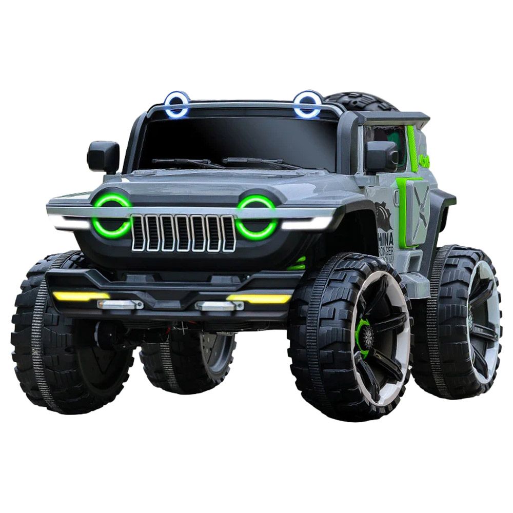 Factual Toys - Kids Ride-On Super Jeep - 12V - Grey