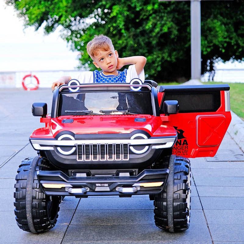 Factual Toys - Kids Ride-On Super Jeep - 12V - Red