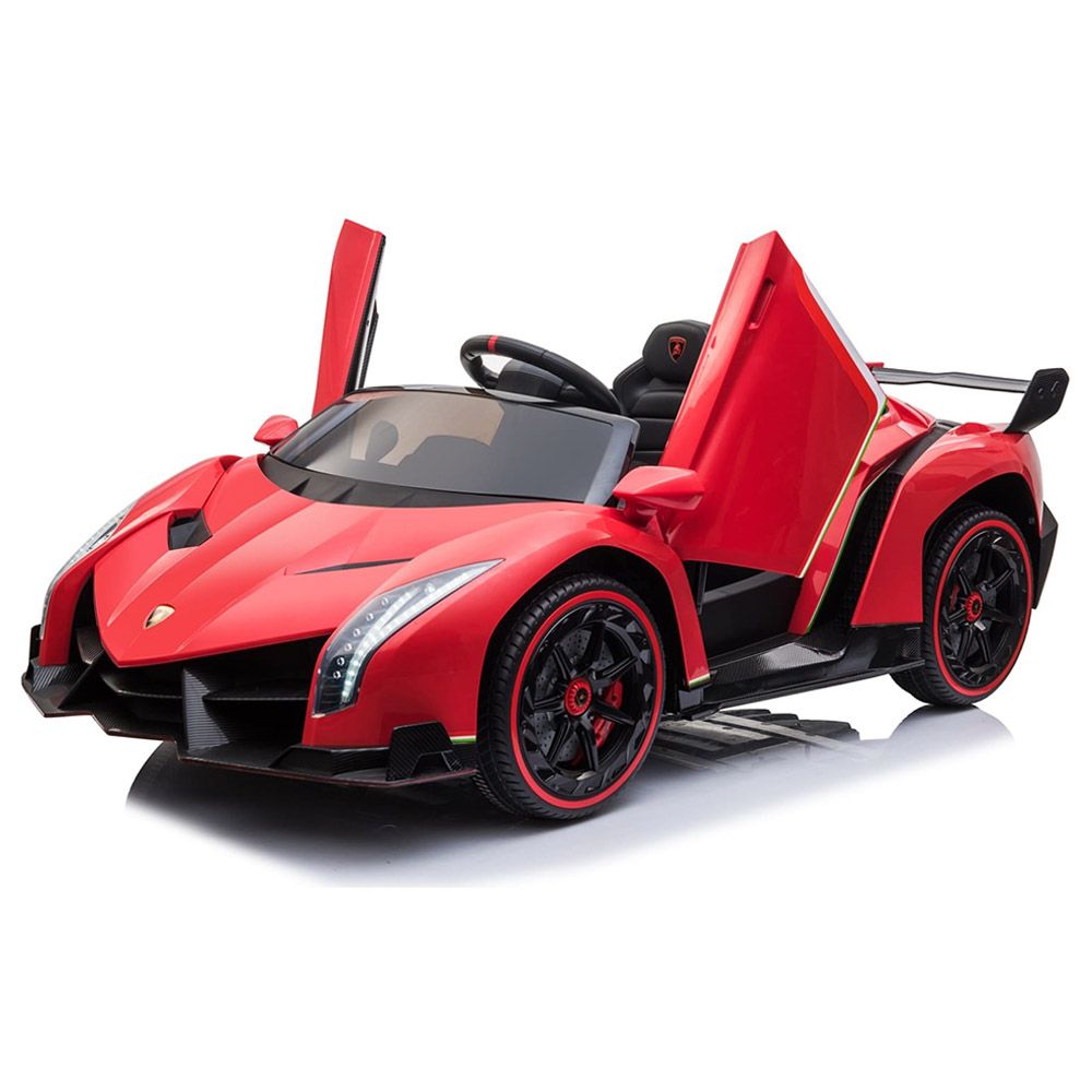 Lamborghini - Veneno 2 Seater Kids Electric Car - 12V - Red