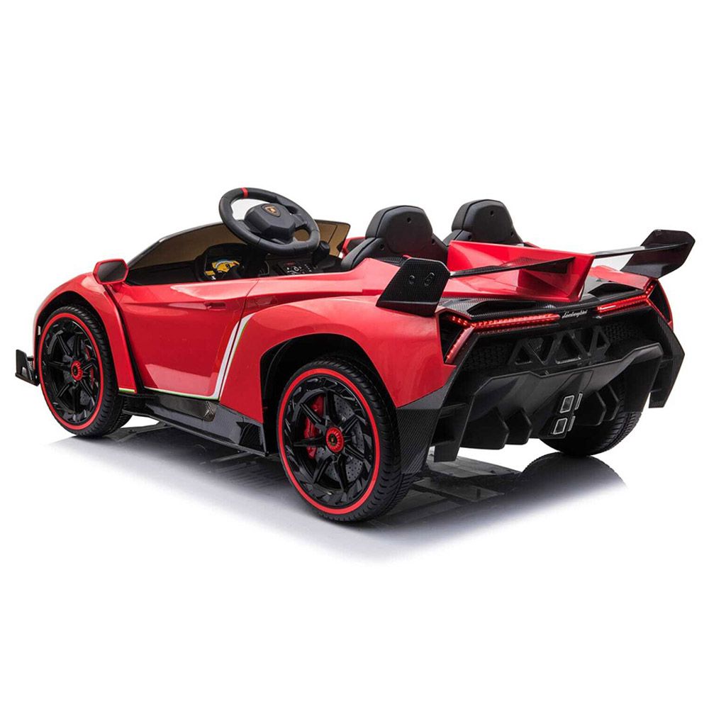 Lamborghini - Veneno 2 Seater Kids Electric Car - 12V - Red