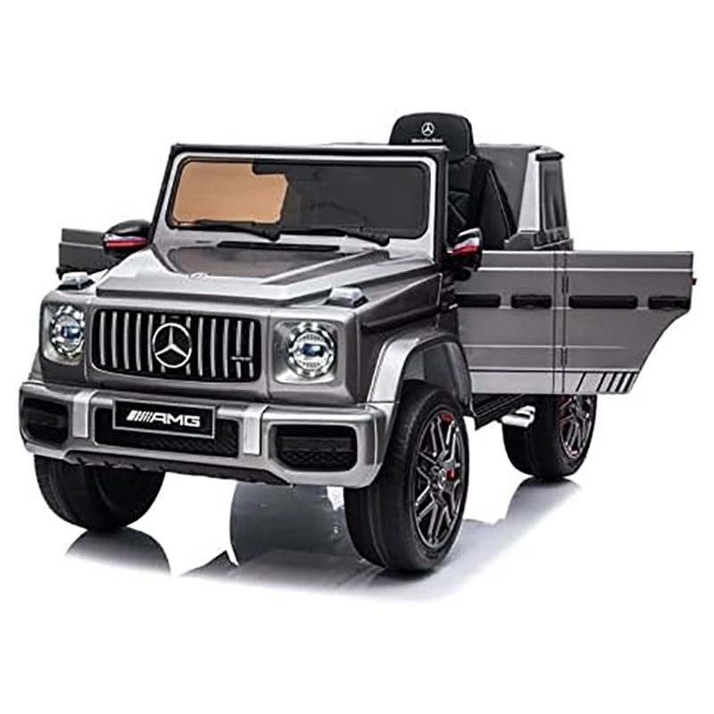 مرسيدس بنز - سيارة ركوب للأطفال AMG G63 - فضي - 12 فولت