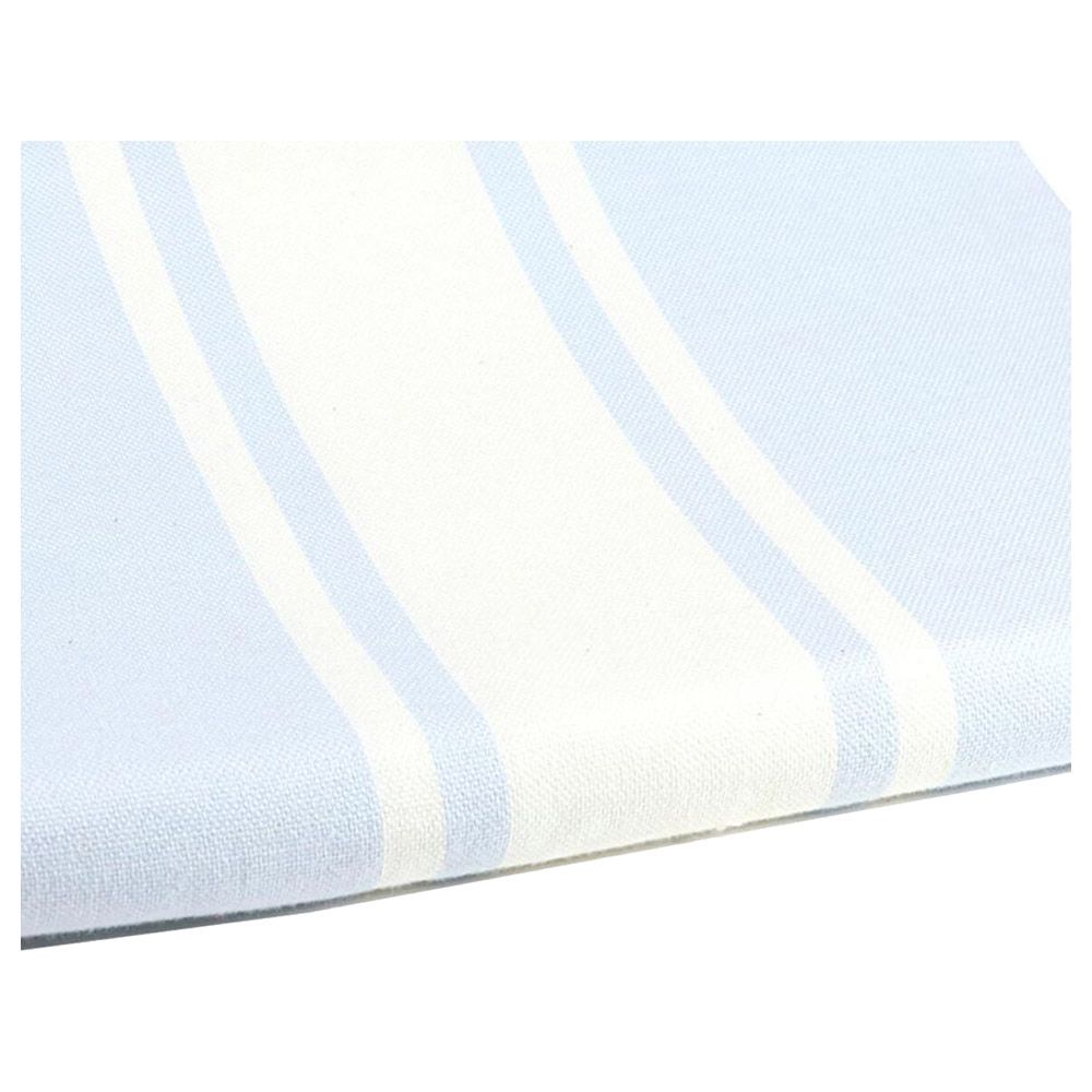 Hammam Corner - 100% Recycled Cotton Classic Beach Towel - Sky Blue