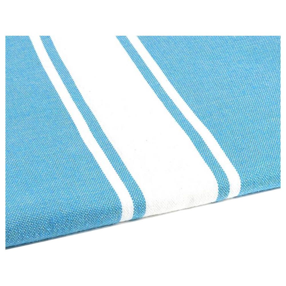 Hammam Corner - 100% Recycled Cotton Classic Beach Towel - Turquoise